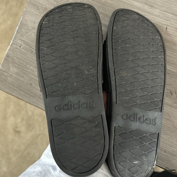 Adidas adilette unisex comfort slides men’s 8 women 10 black - Picture 4 of 5